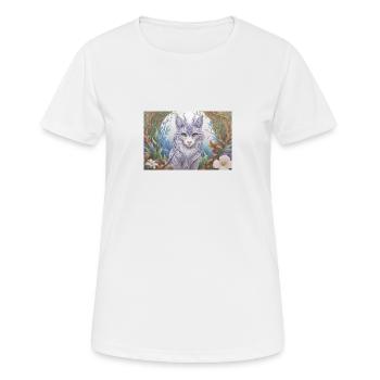 Animal mystique 17 - T-shirt respirant Femme - blanc - Devant - AI Model Female 172 dark (172cm)