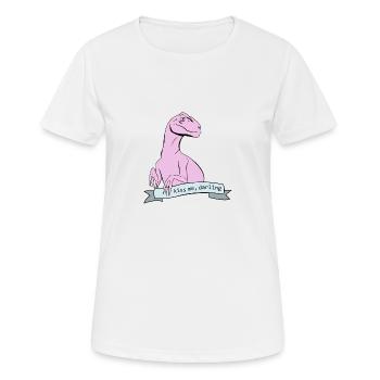 Kiss me, Darling | Animal Fashion - Frauen T-Shirt atmungsaktiv - Weiß - Vorne - AI Model Female 172 dark (172cm)