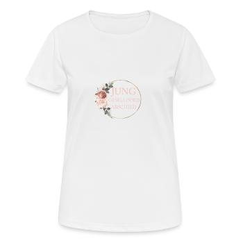 Junggesellinnenabschied! Blumen Bouquet Boho Kranz - Frauen T-Shirt atmungsaktiv - Weiß - Vorne - AI Model Female 172 dark (172cm)