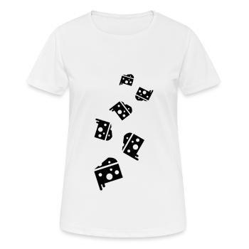 Sandwich Toast - Frauen T-Shirt atmungsaktiv - Weiß - Vorne - AI Model Female 172 dark (172cm)