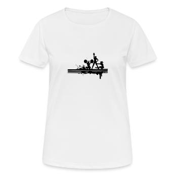 FITNESS - Women's Breathable T-Shirt - white - Front - AI Model Female 172 dark (172cm)