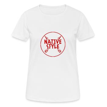 Indianer: Native Style - Frauen T-Shirt atmungsaktiv - Weiß - Vorne - AI Model Female 172 dark (172cm)