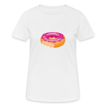 Donuts - T-shirt respirant Femme - blanc - Devant - AI Model Female 172 dark (172cm)
