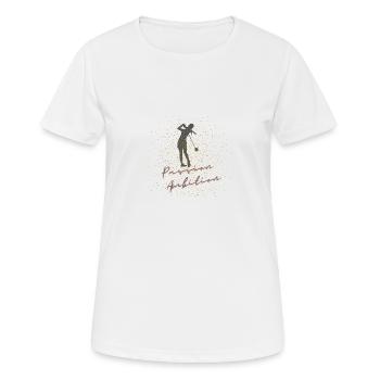 Golf Golferin Leidenschaft Cool Spruch Geschenk - Frauen T-Shirt atmungsaktiv - Weiß - Vorne - AI Model Female 172 dark (172cm)