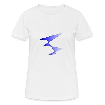 Blaue Kunst - Frauen T-Shirt atmungsaktiv - Weiß - Vorne - AI Model Female 172 dark (172cm)