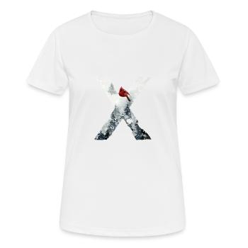 X – decorative character – winter - Women's Breathable T-Shirt - white - Front - AI Model Female 172 dark (172cm)