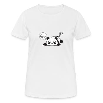 Peinlicher Panda Pups - Frauen T-Shirt atmungsaktiv - Weiß - Vorne - AI Model Female 172 dark (172cm)