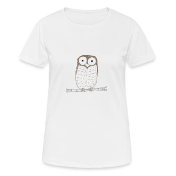 Waldkauz Protection de la nature - Protéger la nature - T-shirt respirant Femme - blanc - Devant - AI Model Female 172 dark (172cm)