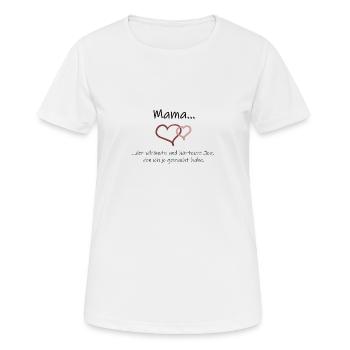 Mama der beste Job - Frauen T-Shirt atmungsaktiv - Weiß - Vorne - AI Model Female 172 dark (172cm)