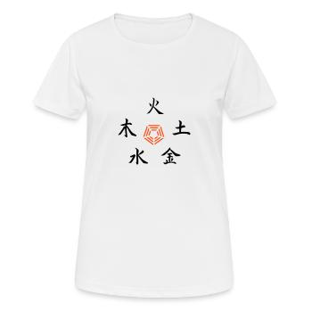 Five Elements - Women's Breathable T-Shirt - white - Front - AI Model Female 172 dark (172cm)