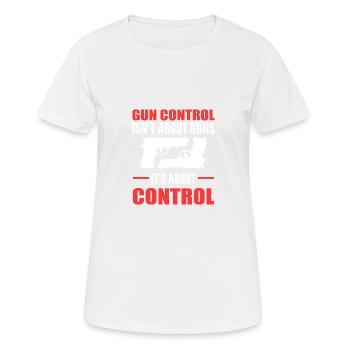 Il s’agit de contrôler Hobbyist Gift - T-shirt respirant Femme - blanc - Devant - AI Model Female 172 dark (172cm)