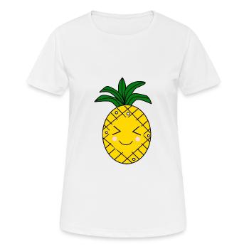 Ananas Kawaii Fruits Kawaii Fruits Kawaii - T-shirt respirant Femme - blanc - Devant - AI Model Female 172 dark (172cm)