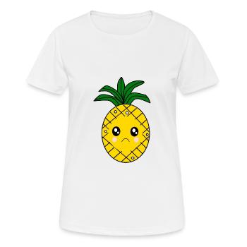 Ananas Kawaii Fruits Kawaii Fruits Kawaii - T-shirt respirant Femme - blanc - Devant - AI Model Female 172 dark (172cm)