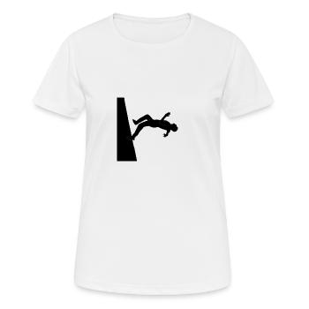 Wallflip - parkour - backflip - tricking skill - Frauen T-Shirt atmungsaktiv - Weiß - Vorne - AI Model Female 172 dark (172cm)