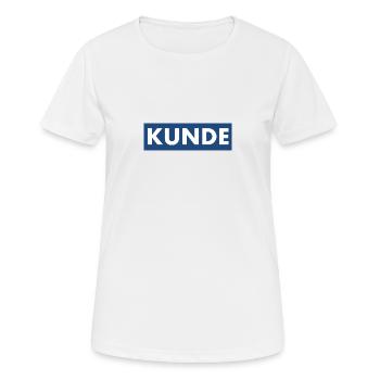 CLIENT – Chemise tendance pour les rois du shopping - T-shirt respirant Femme - blanc - Devant - AI Model Female 172 dark (172cm)