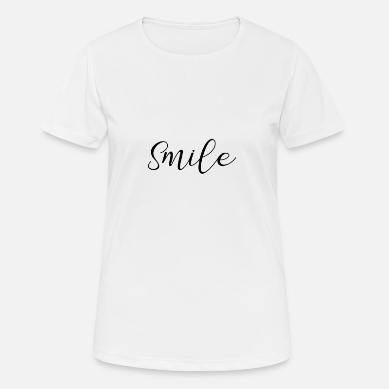 smile - Women's Breathable T-Shirt - white