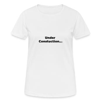 Under construction - Women's Breathable T-Shirt - white - Front - AI Model Female 172 dark (172cm)