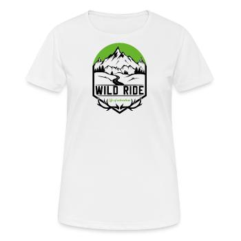 Wild Ride - T-shirt respirant Femme - blanc - Devant - AI Model Female 172 dark (172cm)