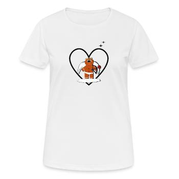Amor Elsass - Frauen T-Shirt atmungsaktiv - Weiß - Vorne - AI Model Female 172 dark (172cm)