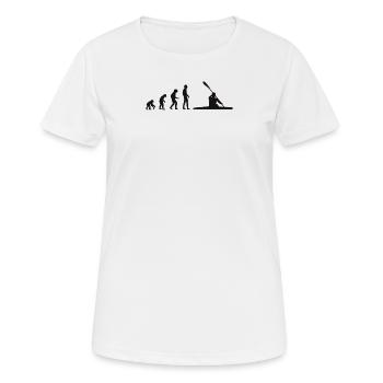 Canoe Evolution black - Women's Breathable T-Shirt - white - Front - AI Model Female 172 dark (172cm)