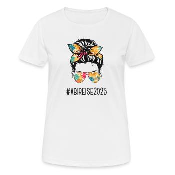 Abireise 2025 Abifahrt Abitour Abitur Klassenreise - Frauen T-Shirt atmungsaktiv - Weiß - Vorne - AI Model Female 172 dark (172cm)