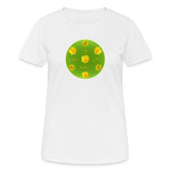 dandelions garden dandelion - Frauen T-Shirt atmungsaktiv - Weiß - Vorne - AI Model Female 172 dark (172cm)