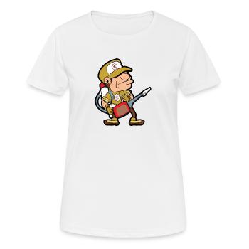 Chasseurs d’exterminateurs - T-shirt respirant Femme - blanc - Devant - AI Model Female 172 dark (172cm)