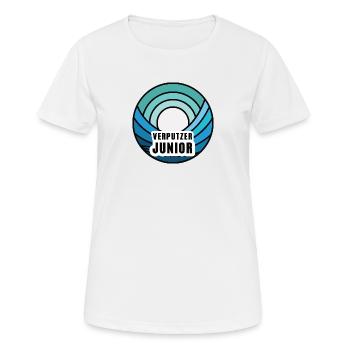 Sohn Verputzer Junior Verputzersohn Nachfolger - Frauen T-Shirt atmungsaktiv - Weiß - Vorne - AI Model Female 172 dark (172cm)