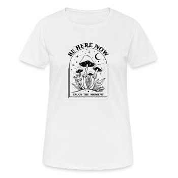 Champignons et magie - T-shirt respirant Femme - blanc - Devant - AI Model Female 172 dark (172cm)