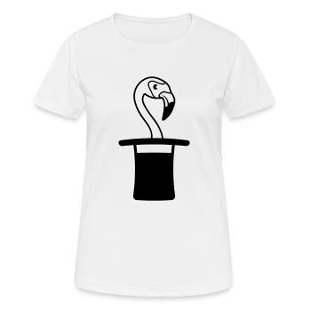 Cylinder hat wizard trick magic trick magician mag - Women's Breathable T-Shirt - white - Front - AI Model Female 172 dark (172cm)