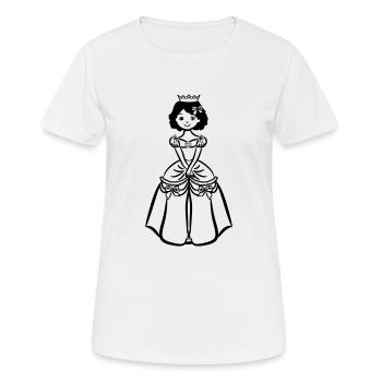 Fillettes Princess sweet Crown - T-shirt respirant Femme - blanc - Devant - AI Model Female 172 dark (172cm)