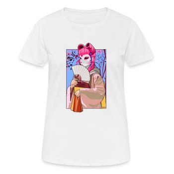 Geisha - Women's Breathable T-Shirt - white - Front - AI Model Female 172 dark (172cm)