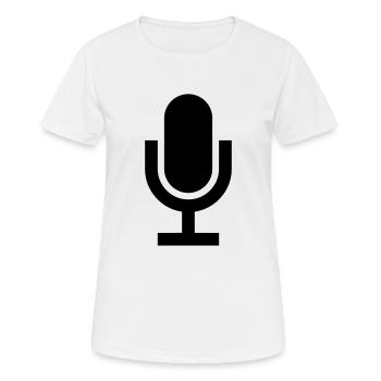 Micro Icon Clipart - T-shirt respirant Femme - blanc - Devant - AI Model Female 172 dark (172cm)