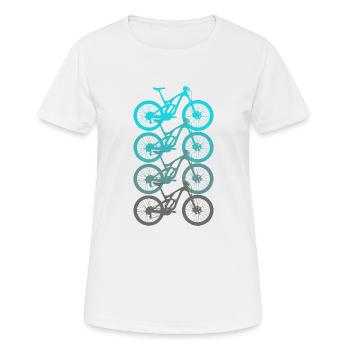 Bike Bike Bike Bike - Women's Breathable T-Shirt - white - Front - AI Model Female 172 dark (172cm)