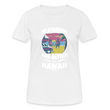 Hawaii - Women's Breathable T-Shirt - white - Front - AI Model Female 172 dark (172cm)