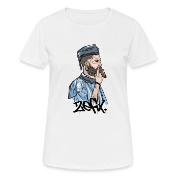 Rieser Grantler // Illustration - Frauen T-Shirt atmungsaktiv - Weiß - Vorne - AI Model Female 172 dark (172cm)