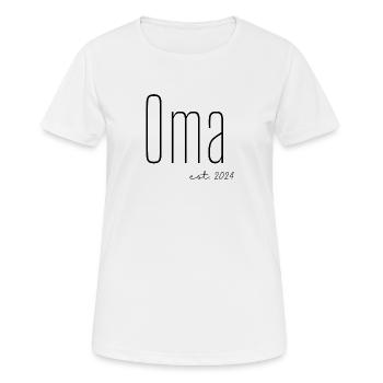Bald Oma 2024 - Frauen T-Shirt atmungsaktiv - Weiß - Vorne - AI Model Female 172 dark (172cm)
