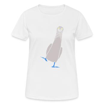 Tölpel - Frauen T-Shirt atmungsaktiv - Weiß - Vorne - AI Model Female 172 dark (172cm)