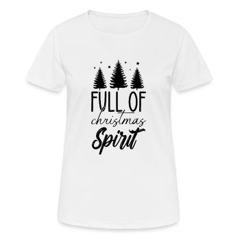 Plein d’ de Noël - T-shirt respirant Femme - blanc - Devant - AI Model Female 172 dark (172cm)