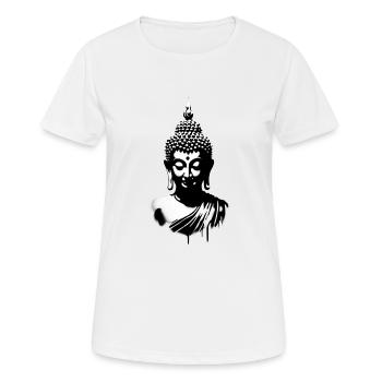 Bouddha - T-shirt respirant Femme - blanc - Devant - AI Model Female 172 dark (172cm)