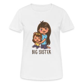 BIG SISTER - Women's Breathable T-Shirt - white - Front - AI Model Female 172 dark (172cm)