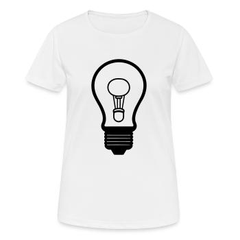ampoule - T-shirt respirant Femme - blanc - Devant - AI Model Female 172 dark (172cm)