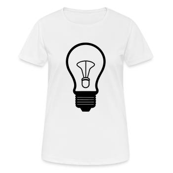 ampoule - T-shirt respirant Femme - blanc - Devant - AI Model Female 172 dark (172cm)