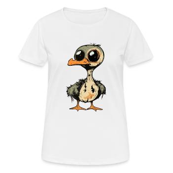 Goose Halloween Funny Zombie - Women's Breathable T-Shirt - white - Front - AI Model Female 172 dark (172cm)
