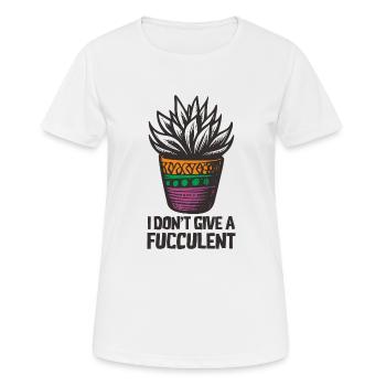 Fucculant - T-shirt respirant Femme - blanc - Devant - AI Model Female 172 dark (172cm)
