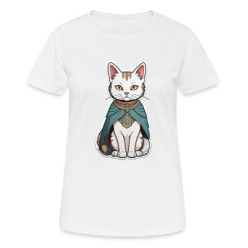 Sorcier du chat - T-shirt respirant Femme - blanc - Devant - AI Model Female 172 dark (172cm)