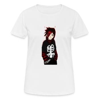 punk emo devil girl - Frauen T-Shirt atmungsaktiv - Weiß - Vorne - AI Model Female 172 dark (172cm)
