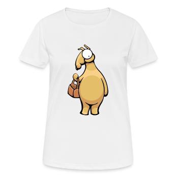 Lama de Pâques - T-shirt respirant Femme - blanc - Devant - AI Model Female 172 dark (172cm)