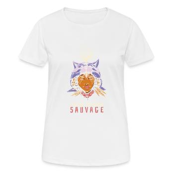 Frauen Natur spirituell Frauen Natur spirituell Ge - Frauen T-Shirt atmungsaktiv - Weiß - Vorne - AI Model Female 172 dark (172cm)