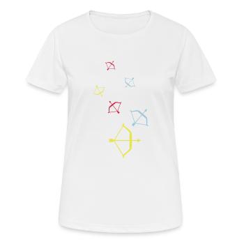 Arc et flèche - T-shirt respirant Femme - blanc - Devant - AI Model Female 172 dark (172cm)